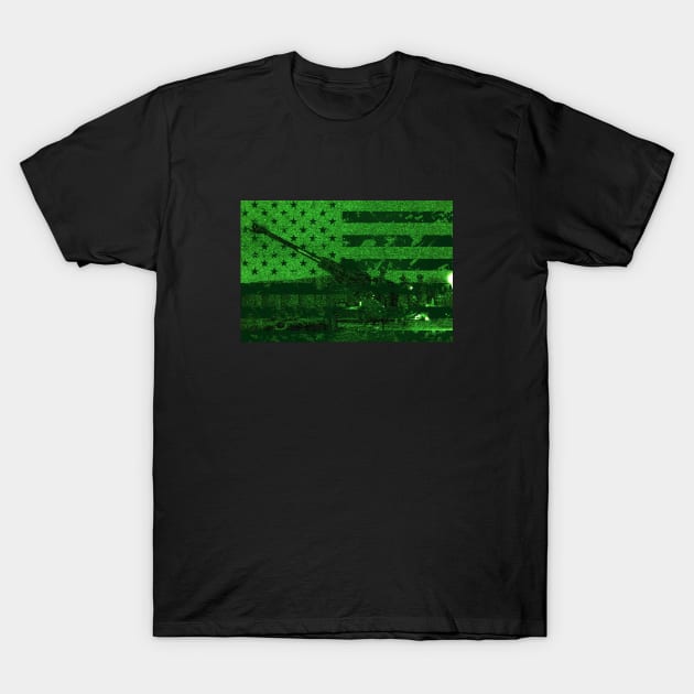 Night Vision Artillery T-Shirt by Jared S Davies